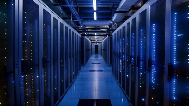 high speed server in a disaster proof bunker, secured and resilient against environmental threats