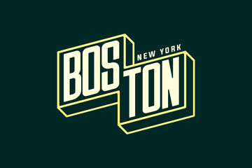 Streetwear  typography tshirt design aesthetic bosotn quotes template