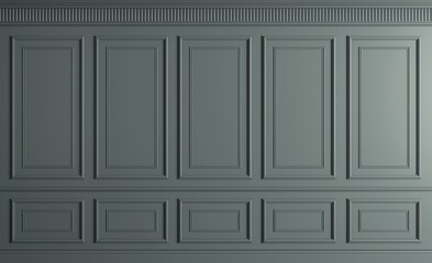 3D illustration. Extra large background cabinet wall
