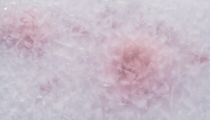 Frozen pink flowers under the ice surface as background. 
Pale pastel colours. 