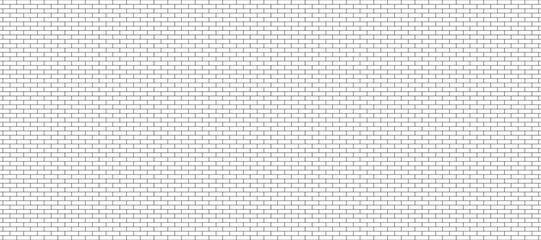 White and gray brick wall texture seamless vector illustration