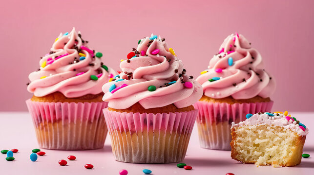 Chocolate fudge cupcake. A captivating close-up photograph that brings the delectable treat to life, perfect for enticing illustrations. Generative AI