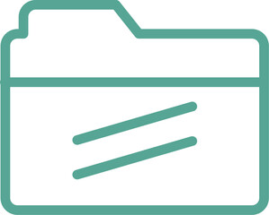 Fototapeta premium folder with equal sign 