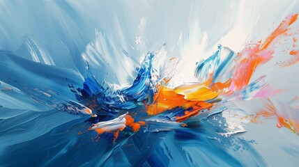 Abstract background of oil paint splashes