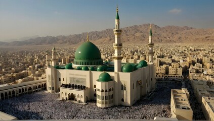 Naklejka premium image masjid nabvi