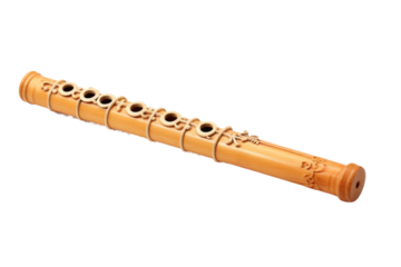 Melodic Whispers: A Serenade in Wood. On a White or Clear Surface PNG Transparent Background.