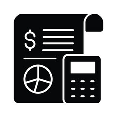 Check this beautifully designed icon of business report, statistics vector in trendy style
