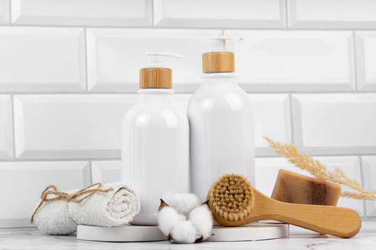 Eco-friendly bathroom essentials with natural soap