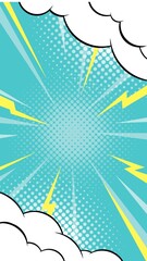 Colorful vertical comic wallpaper background