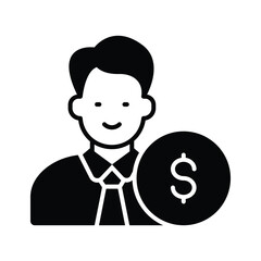 Beautiful and amazing vector of investor, editable style