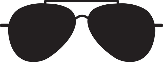 sunglasses vector design. Black sunglasses icon