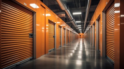 Generative AI Storage Facility Corridor