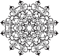 Beautiful mandala art, vector mandala design