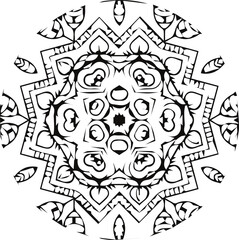 Beautiful mandala art, vector mandala design
