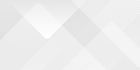 background design with diagonal line pattern in grey colour. Vector white horizontal template for business banner, formal invitation backdrop, luxury.