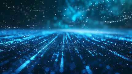 Obraz premium Abstract technology blue light