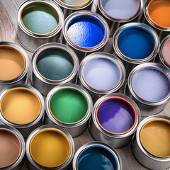 cans of paint