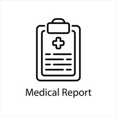 Medical Report Vector icon