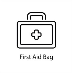 Obraz premium First Aid Bag Vector icon