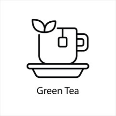 Green Tea Vector icon