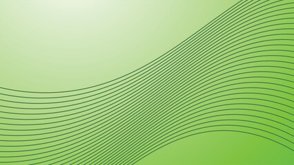 Green gradient abstract background with curve line for backdrop or presentation