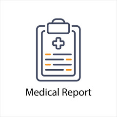 Medical Report Vector icon