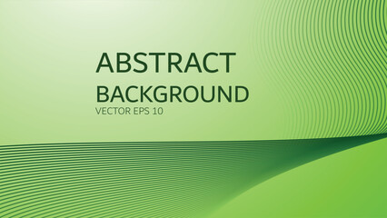 Green gradient abstract background with curve line for backdrop or presentation