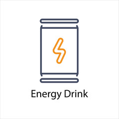 Energy Drink Vector icon