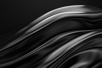 Digitally created visualization of dark curve in artwork gallery