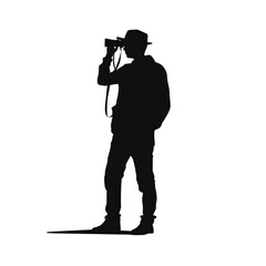 Photographer Silhouette with Camera