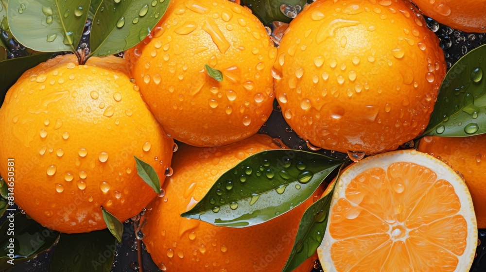 Poster generative ai lush orange texture