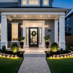 "Grand Entrance: Captivating Shots of Home Front Doors"