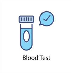 Blood Test Vector icon