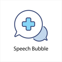 Obraz premium Speech Bubble Vector icon