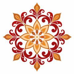 Ornamental Design Baroque Element vector illustration. Gold ornament baroque style element design 
