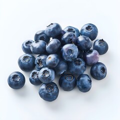  blueberry on white background