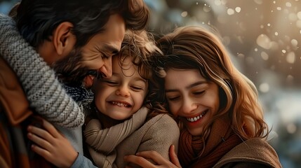 World Parents Day celebration with lovely beautiful family, love, and affection