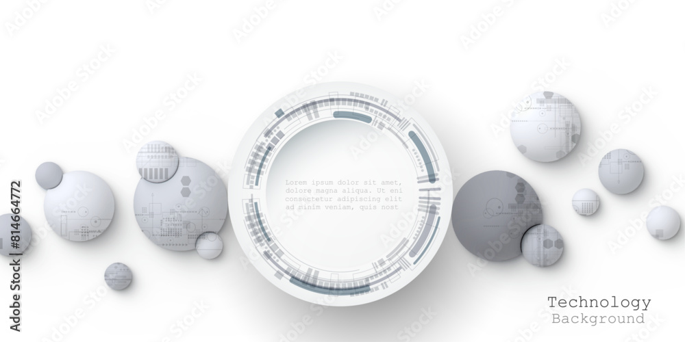 Poster vector banner design circuit board. illustration abstract modern futuristic, engineering, technology