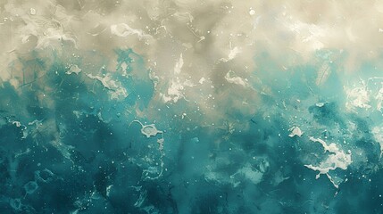 Obraz premium Abstract painting with blue and white.