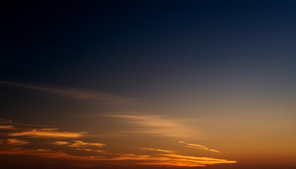 natural sky gradient from blue to orange sunset background