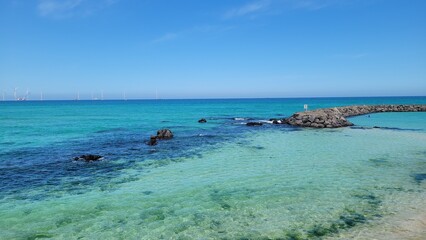 Gwakji Beach, beach, blue sea, blue sky, beach