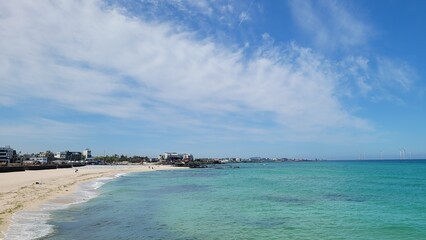 Gwakji Beach, beach, blue sea, blue sky, beach