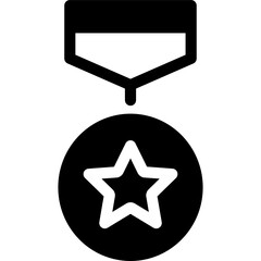 Obraz premium Soldier Medal Icon