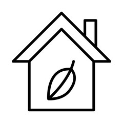Bio energy house icon