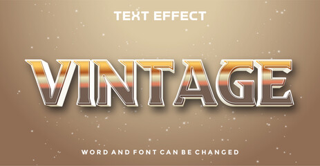 Obraz premium Vintage editable text effect