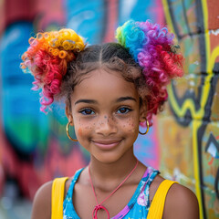 Colorful hair