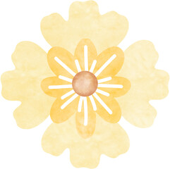 Yellow Flower Watercolors 2