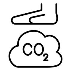 Reduce air pollution icon