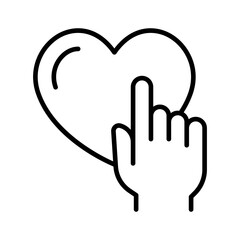 Obraz premium Love icon