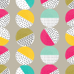 Seamless pattern, polka dot fabric, wallpaper, vector. Cheerful polka dot vector seamless pattern. Can be used in textile industry, paper, background, scrapbooking.